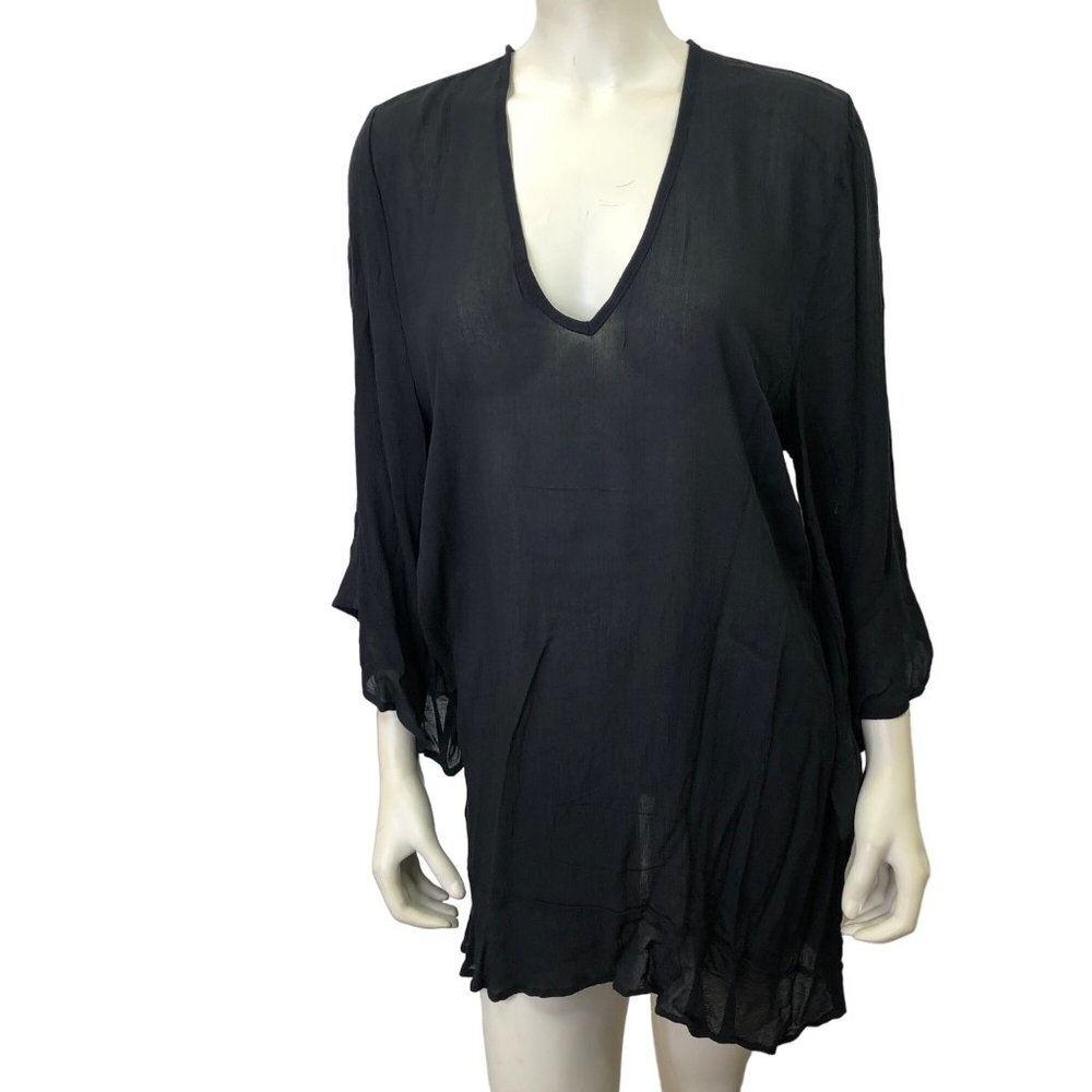 Anne Cole Limited Edition Ladies Flounce V-Neck Tunic Cover-up XS/S NWT